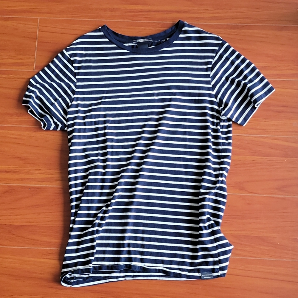 Scotch & Soda Navy Striped T-shirt